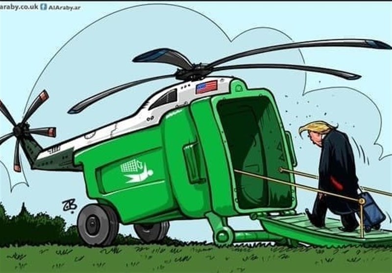 کاریکاتور| ترامپ در زباله‌دان تاریخ!