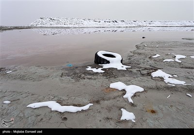 طبیعت زمستانی دریاچه ارومیه