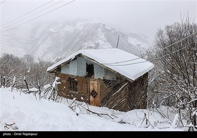 بارش برف سنگین در اشکورات رحیم آباد گیلان