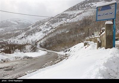 بارش برف سنگین در اشکورات رحیم آباد گیلان