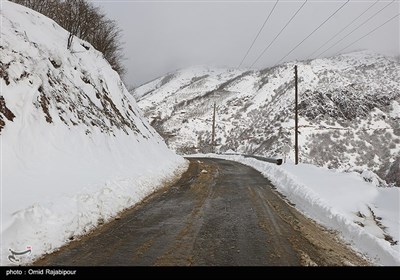 بارش برف سنگین در اشکورات رحیم آباد گیلان