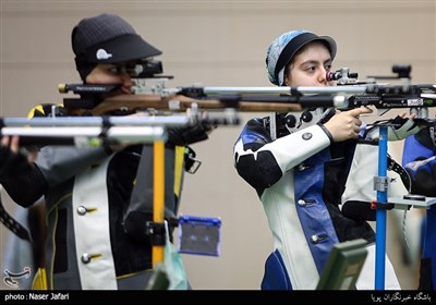 آرمینا صادقیان نماینده اعزامی ایران به المپیک توکیو در هفته سوم و چهارم لیگ برتر تفنگ بادی بانوان