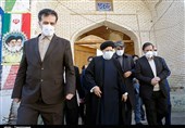 بازدید رئیس قوه قضائیه از کاروانسرای تاریخی سمنان به روایت تصاویر