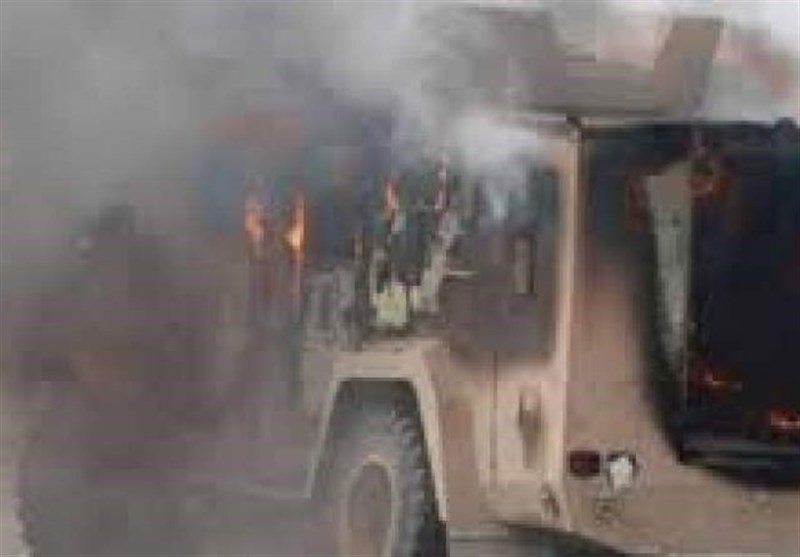 انفجار بمب در مسیر خودروی نظامیان آمریکایی و شبه نظامیان قسد در سوریه