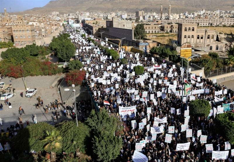 بیانیه تظاهرات پرشور مردم یمن: به مسئله فلسطین وفادار خواهیم ماند
