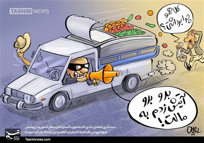 کاریکاتور/ بدو بدو آتیش زدم به مالت! / سرقت اطلاعات بانکی 2000 شهروند با چند کیلو میوه!