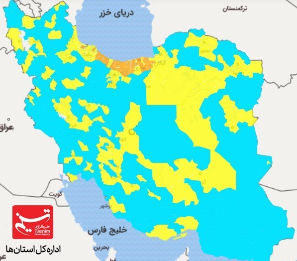 بیم و امیدهای زمستانی همه‌گیری ویروس منحوس در ایران / آغاز موج چهارم شیوع کرونا با بی‌توجهی و عادی‌انگاری+ نقشه