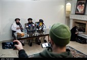 نشست خبری هیئت طالبان در تهران 