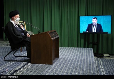 ارتباط تصویری مداحان با رهبر معظم انقلاب