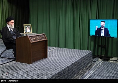 ارتباط تصویری مداحان با رهبر معظم انقلاب