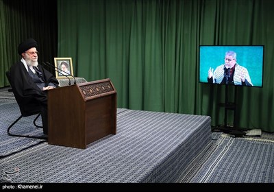 ارتباط تصویری مداحان با رهبر معظم انقلاب
