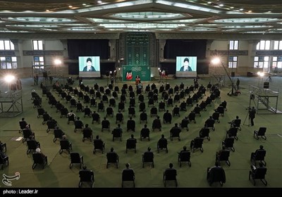 ارتباط تصویری مداحان با رهبر معظم انقلاب
