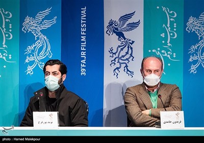 فریدون حامدی و نوید پورفرج در نشست خبری فیلم زاوالا - سی و نهمین جشنواره فیلم فجر