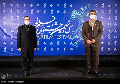 محمدمهدی طباطبایی نژاد دبیر سی و نهمین جشنواره فیلم فجر و حسین انتظامی رئیس سازمان سینمایی