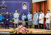 مراسم آغاز واکسیناسیون سراسری علیه بیماری کرونا در ایران - بیمارستان امام خمینی(ره)
