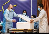 مراسم آغاز واکسیناسیون سراسری علیه بیماری کرونا در ایران - بیمارستان امام خمینی(ره)