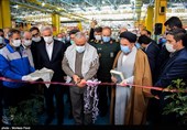 آیین افتتاح خط تولید دو نوع تراکتور جدید در شرکت تراکتورسازی تبریز
