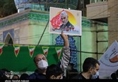 مزار مطهر حاج قاسم در شب پیروزی انقلاب اسلامی به‌روایت تصویر