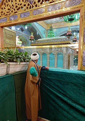 زیارت زائران حرم امام رضا(ع) با رعایت پروتکل های بهداشتی توسط آستان قدس در روزهای کرونایی-مشهد مقدس