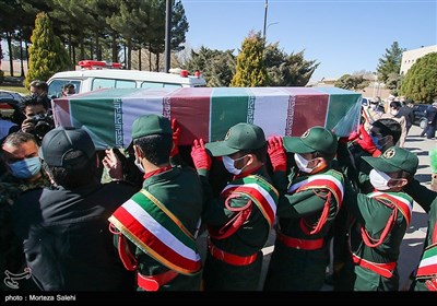 مراسم استقبال از 5 شهید گمنام دفاع مقدس - اصفهان