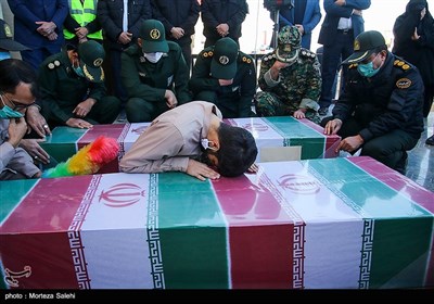 مراسم استقبال از 5 شهید گمنام دفاع مقدس - اصفهان