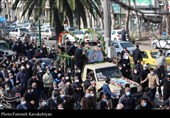 مراسم وداع مردم مازندران با شهید مدافع حرم برگزار شد