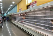 پس از کرونا، سرمای شدید هم قفسه‌ فروشگاه‌های مواد غذایی آمریکا را خالی کرد+تصاویر