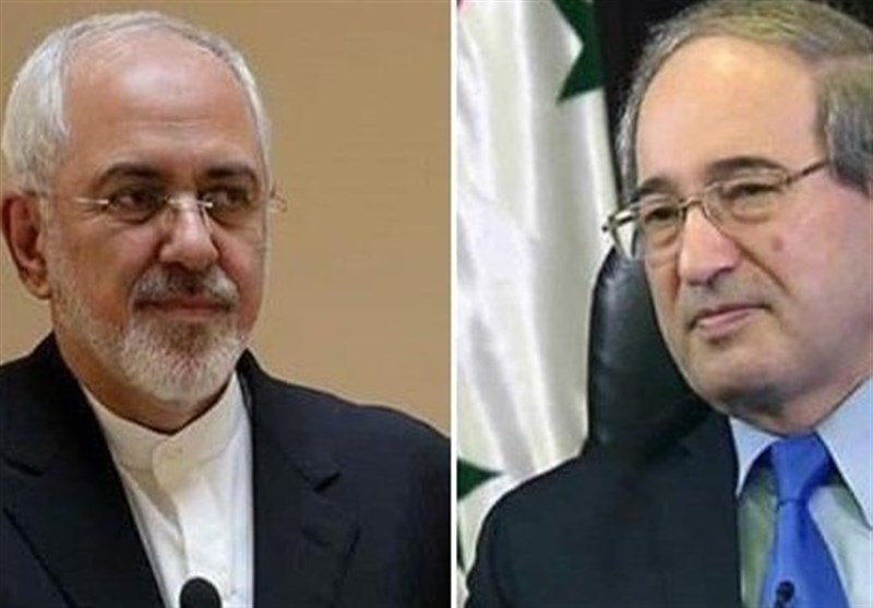 رایزنی وزیران خارجه ایران و سوریه و تاکید بر مقابله با اقدامات ظالمانه آمریکا