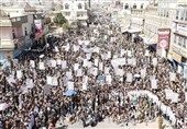 تظاهرات در شهرهای مختلف یمن علیه محاصره ظالمانه آمریکا و عربستان