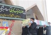 شهید گمنام دفاع مقدس در برازجان تشییع و خاکسپاری شد