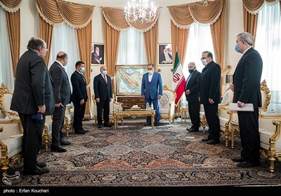 دیدار فؤاد حسین وزیر خارجه عراق با علی شمخانی دبیر شورای عالی امنیت ملی