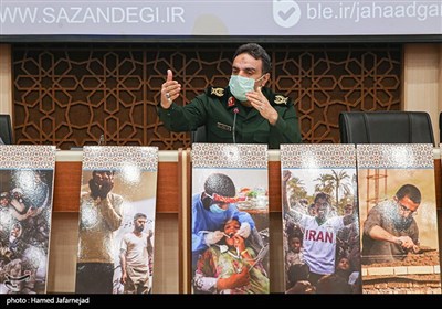 سخنرانی سردار زهرایی مسئول سازمان بسیج سازندگی کشور در سومین ره نشان گروه های جهادی با موضوع هنر و رسانه 