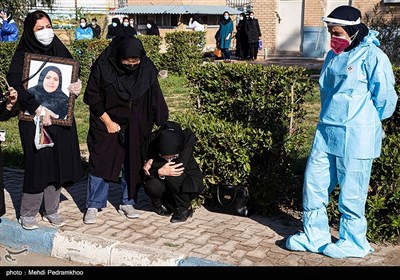 تشییع پیکر شهید مدافع سلامت فاطمه نجم السادات - اهواز
