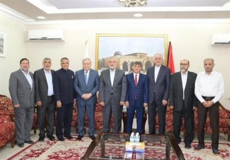 دیدار اسماعیل هنیه با سفیر ایران در دوحه درباره تحولات فلسطین