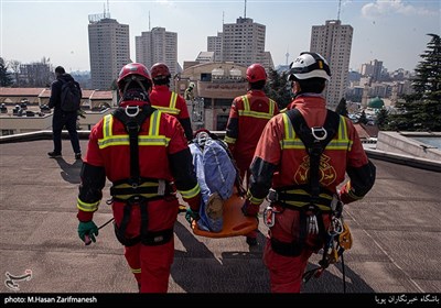 مانور عملیاتی آتش نشانی منطقه شمال تهران