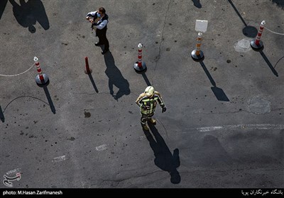 مانور عملیاتی آتش نشانی منطقه شمال تهران