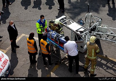 مانور عملیاتی آتش نشانی منطقه شمال تهران