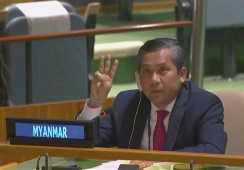 جنگ تمام عیار نماینده میانمار در سازمان ملل با ارتش