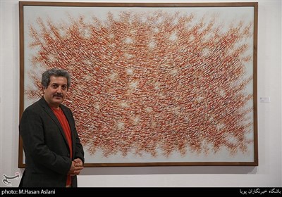 احمد محمدپور صاحب اثر در چهارمین نمایشگاه آثار هنرمندان معاصر در فرهنگسرای نیاوران