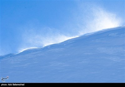 بارش برف در ارتفاعات الیگودرز - لرستان