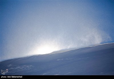 بارش برف در ارتفاعات الیگودرز - لرستان