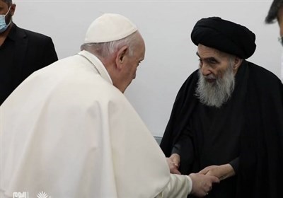 جزئیات اعلام نشده از دیدار پاپ و آیت‌الله سیستانی در نجف اشرف+فیلم
