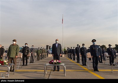 تشییع پیکر خلبان شهید بیک‌ محمدی در ستاد فرماندهی نهاجا