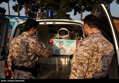 تشییع پیکر خلبان شهید بیک‌ محمدی در ستاد فرماندهی نهاجا