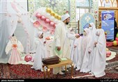 مراسم جشن تکلیف دختران در امامزاده پنج تن لویزان