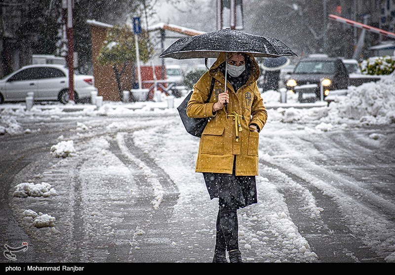 بارش برف در رشت