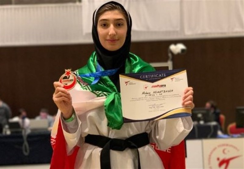 درخشش دختر تکواندوکار ایرانی در تورنمنت بین‌المللی ترکیه