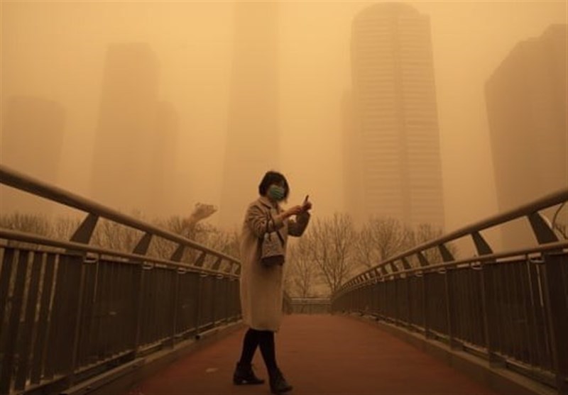 Beijing Skies Turn Orange As Sandstorm, Pollution Send Readings Off Scale