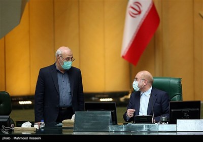 محمدباقر قالیباف رئیس مجلس شورای اسلامی در جلسه علنی مجلس