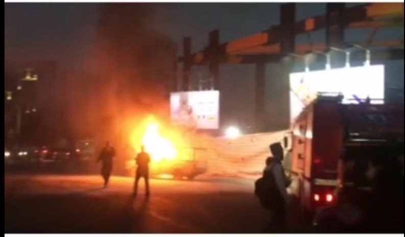 پلیس راهور | پلیس راهنمایی و رانندگی , سازمان آتش‌نشانی تهران , آتش‌نشانی , آتش‌سوزی , 